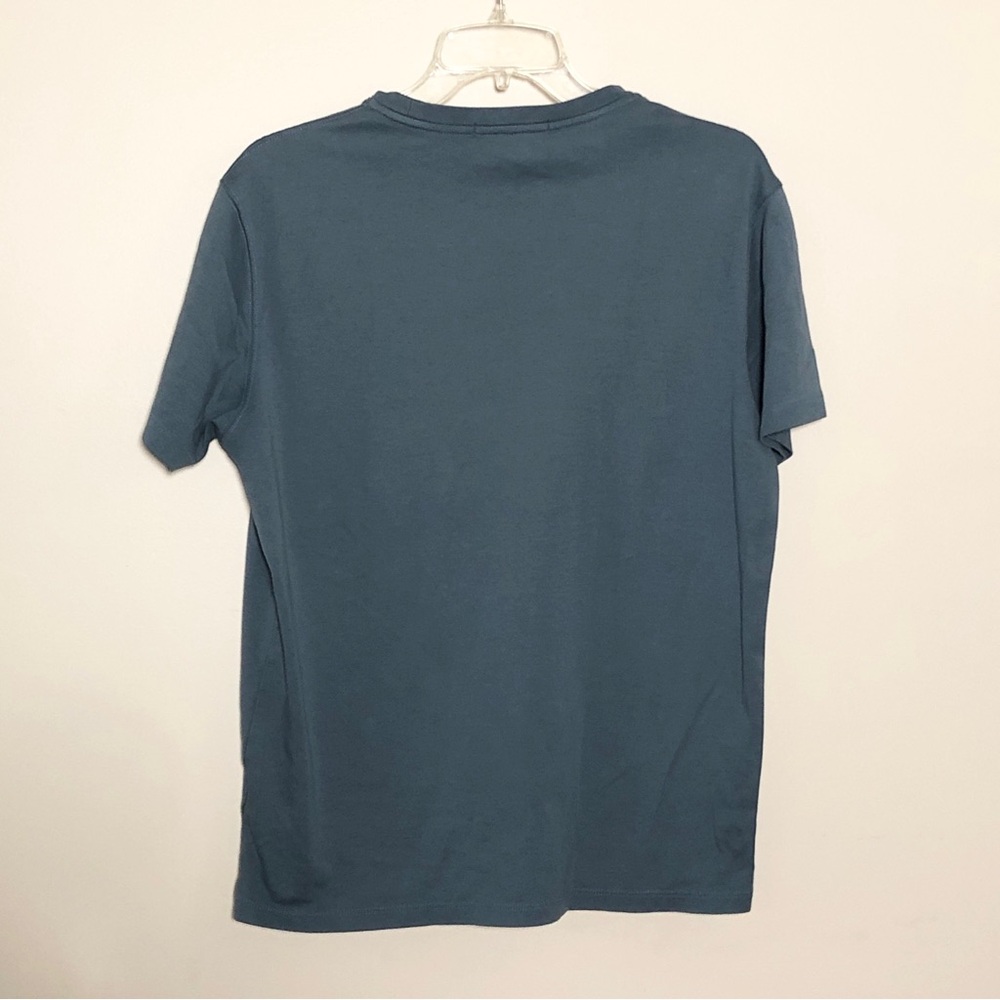 Robert Barakett Men's Crewneck T-Shirt in Ocean View Blue - Picture 7 of 7